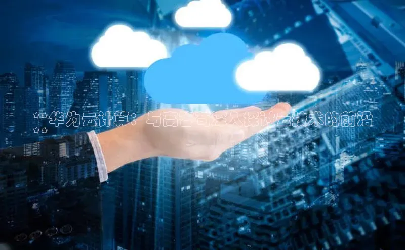 金年会电子游戏app诸葛科技**华为云计算：与高管苟深入探讨云技术的前沿
**