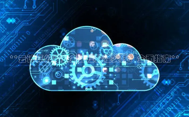 金年会 金字招牌诚信至上 | 首页(欢迎您)度小满支付**云计算公司安全管理最佳实践：全面指南**