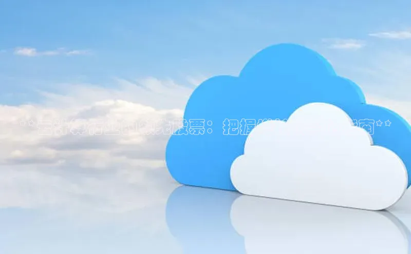 金字招牌诚信至上今年会普信公司**云计算行业的领先股票：把握增长机会的指南**